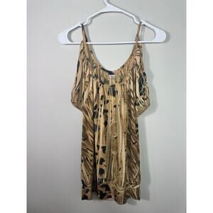 Y2K Body Central Cheetah Off the Shoulder Top Size M
